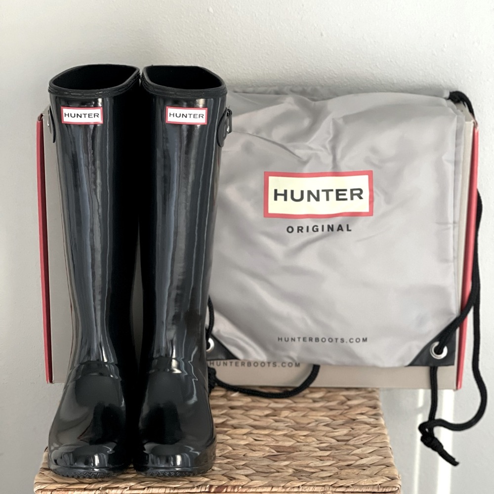Hunter Original Tour Gloss Packable Rain Boot